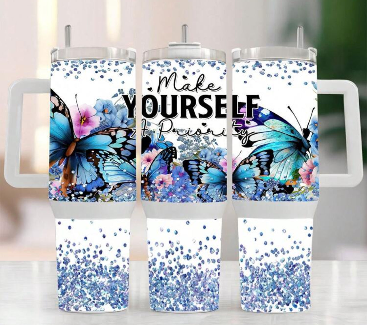 Affirmation Butterfly Tumblers