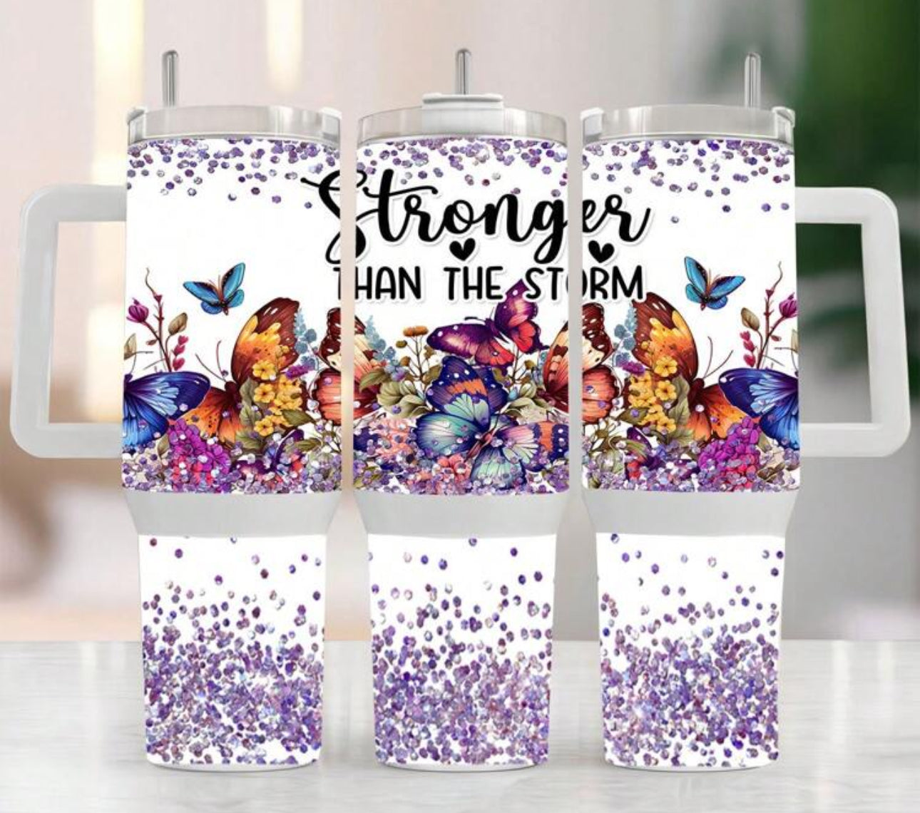 Affirmation Butterfly Tumblers